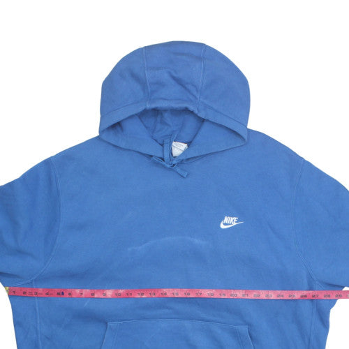 Nike Men's Blue 2XL Pullover Hoodie Fleece Logo Sweatshirt