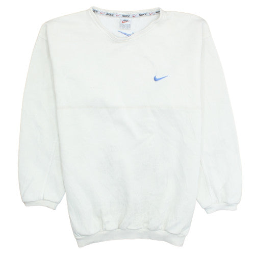 Nike Men's White XL Pullover Sweatshirt Vintage Sportswear