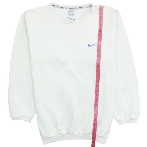 Nike Men's White XL Pullover Sweatshirt Vintage Sportswear
