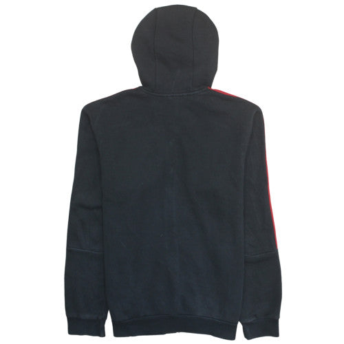 Adidas Men's Black Red Full Zip Hoodie M Sports Style