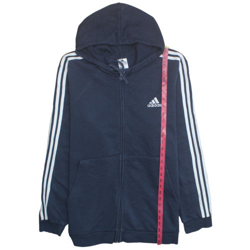 Adidas Men's Blue 2XL Full Zip Hoodie Fleece Sportswear