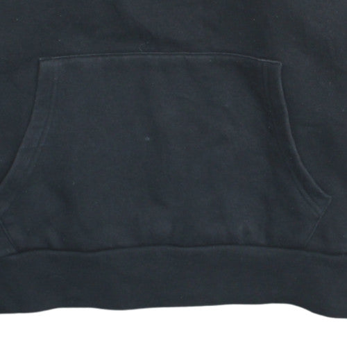 Adidas Women Black Hooded Pullover Sweatshirt Size 10 Hooded Casual