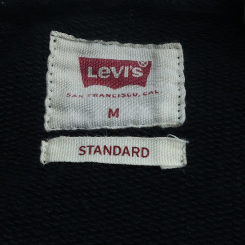 Levi's Men's Black Pullover Hoodie Size M Regular Fit Fleece