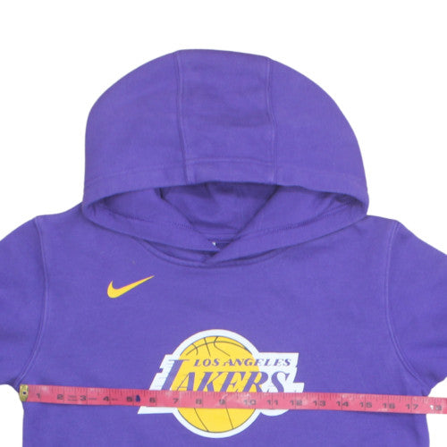 Nike Boys Purple Los Angeles Lakers Pullover Hoodie Size 14/16 L