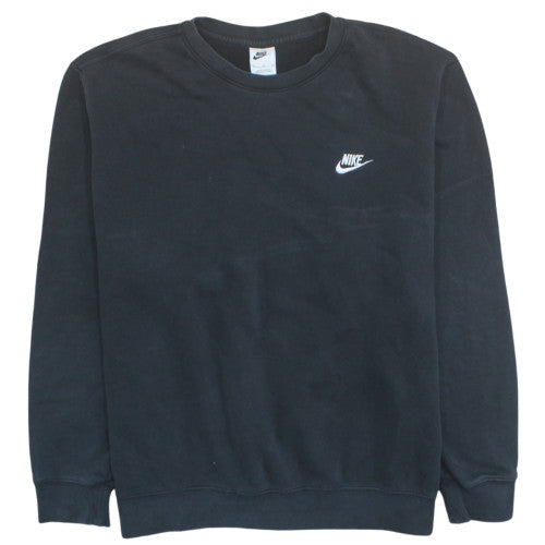 Nike Men Black XL Pullover Sweatshirt Crew Neck Fleece