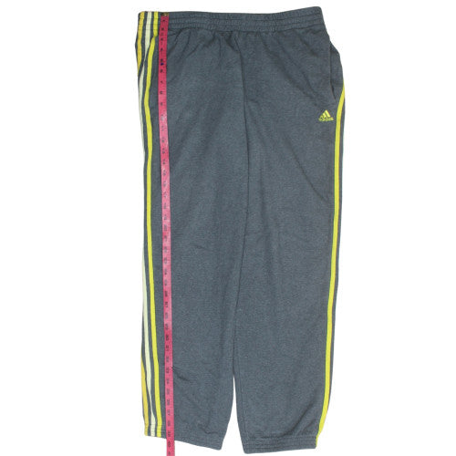 Adidas Men's Grey Track Pants L Performance Essentials Activewear