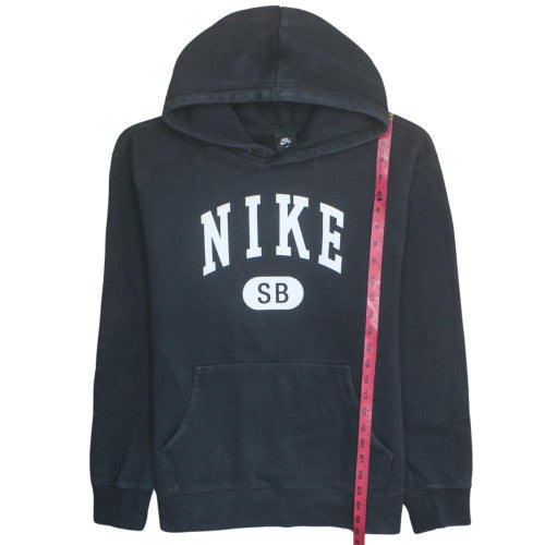 Nike SB Mens Black Pullover Hoodie L Fleece Logo Skateboarding Sweatshirt