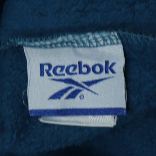 Reebok Men's Blue Pullover Sweatshirt M Crew Neck Fleece