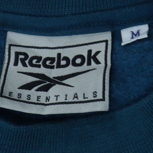 Reebok Men's Blue Pullover Sweatshirt M Crew Neck Fleece