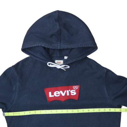 Levi's Men's Blue Pullover Hoodie M Regular Fit Logo Sweatshirt