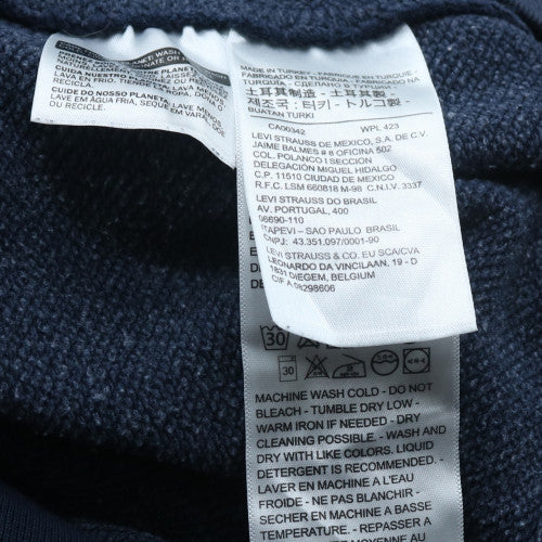 Levi's Men's Blue Pullover Hoodie M Regular Fit Logo Sweatshirt