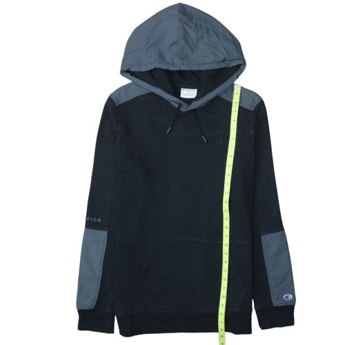 Champion Men's Black Pullover Hoodie Medium Regular Fit