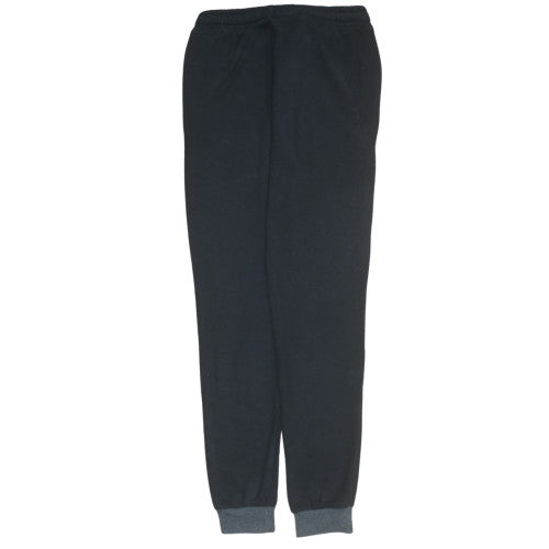 Airness Men’s Black Jogger Trousers M Fleece Regular Fit Drawstring