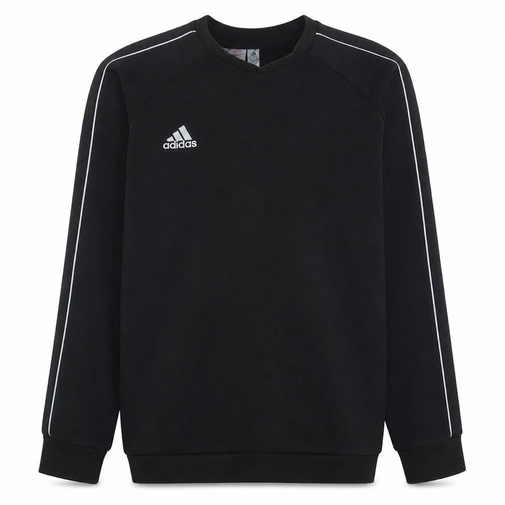 Adidas Boys Black Crew Neck Sweatshirt 15-16 Years Classic Style