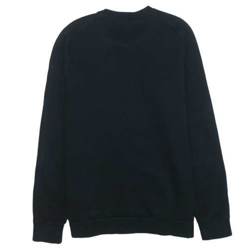 Adidas Boys Black Crew Neck Sweatshirt 15-16 Years Classic Style