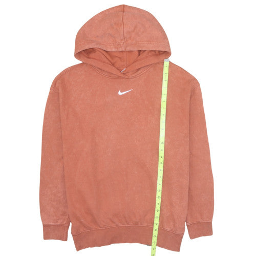 Nike Men's Brown Pullover Hoodie Small Fleece Logo Sweatshirt