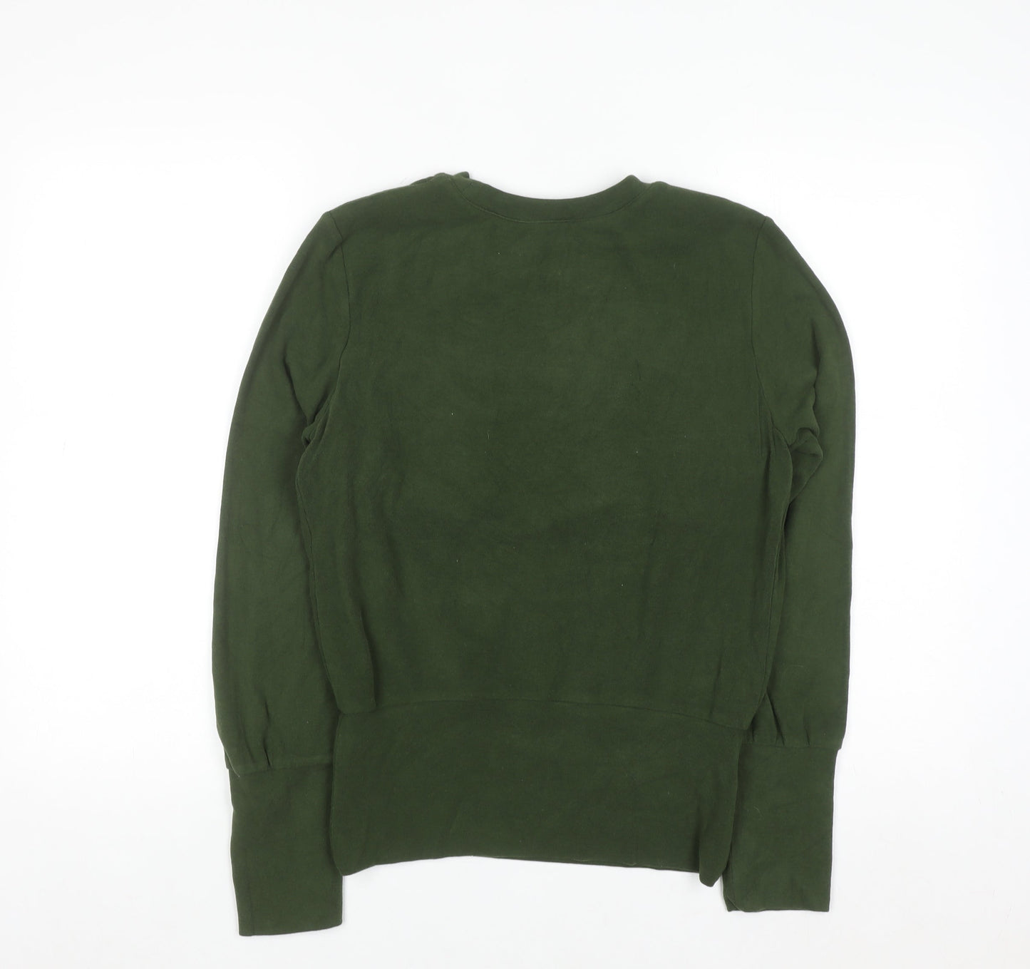 OGL Womens Green Crew Neck Pullover Sweatshirt Size 12