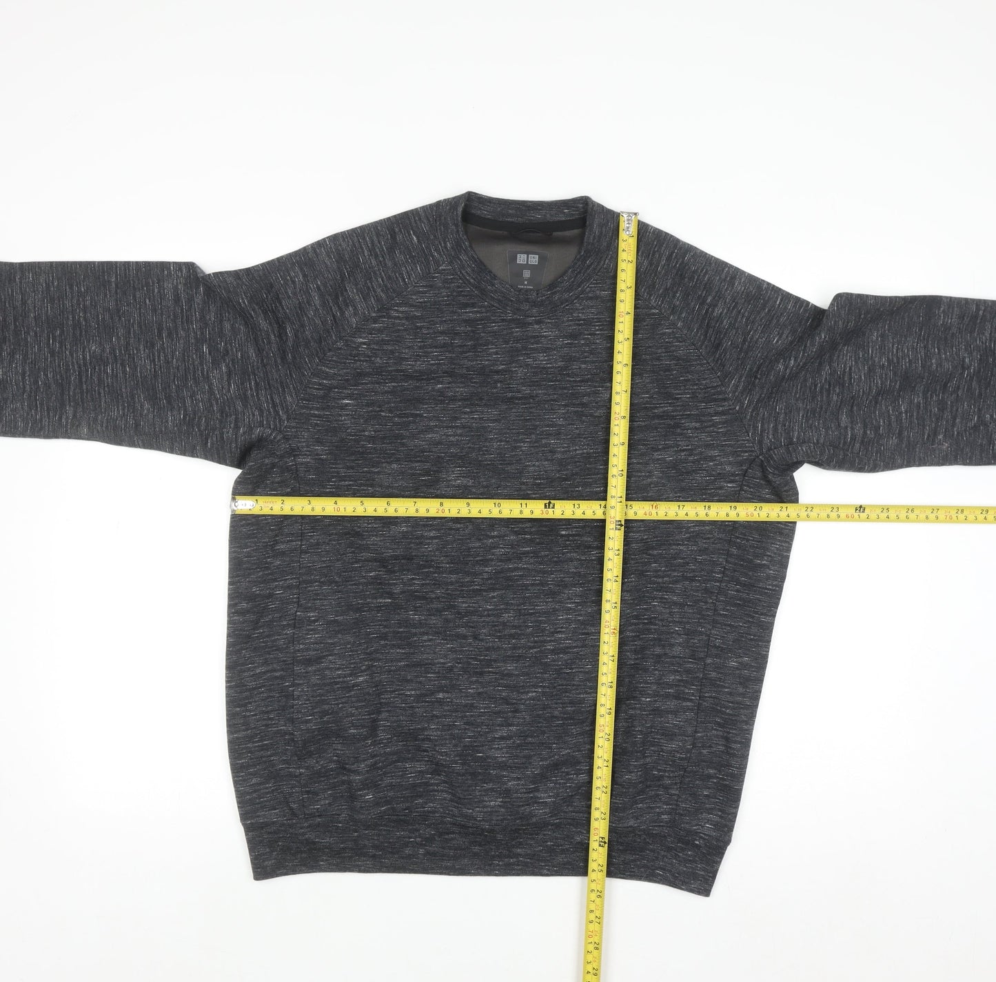 Uniqlo Men's Grey Pullover Crew Neck Sweatshirt Size M
