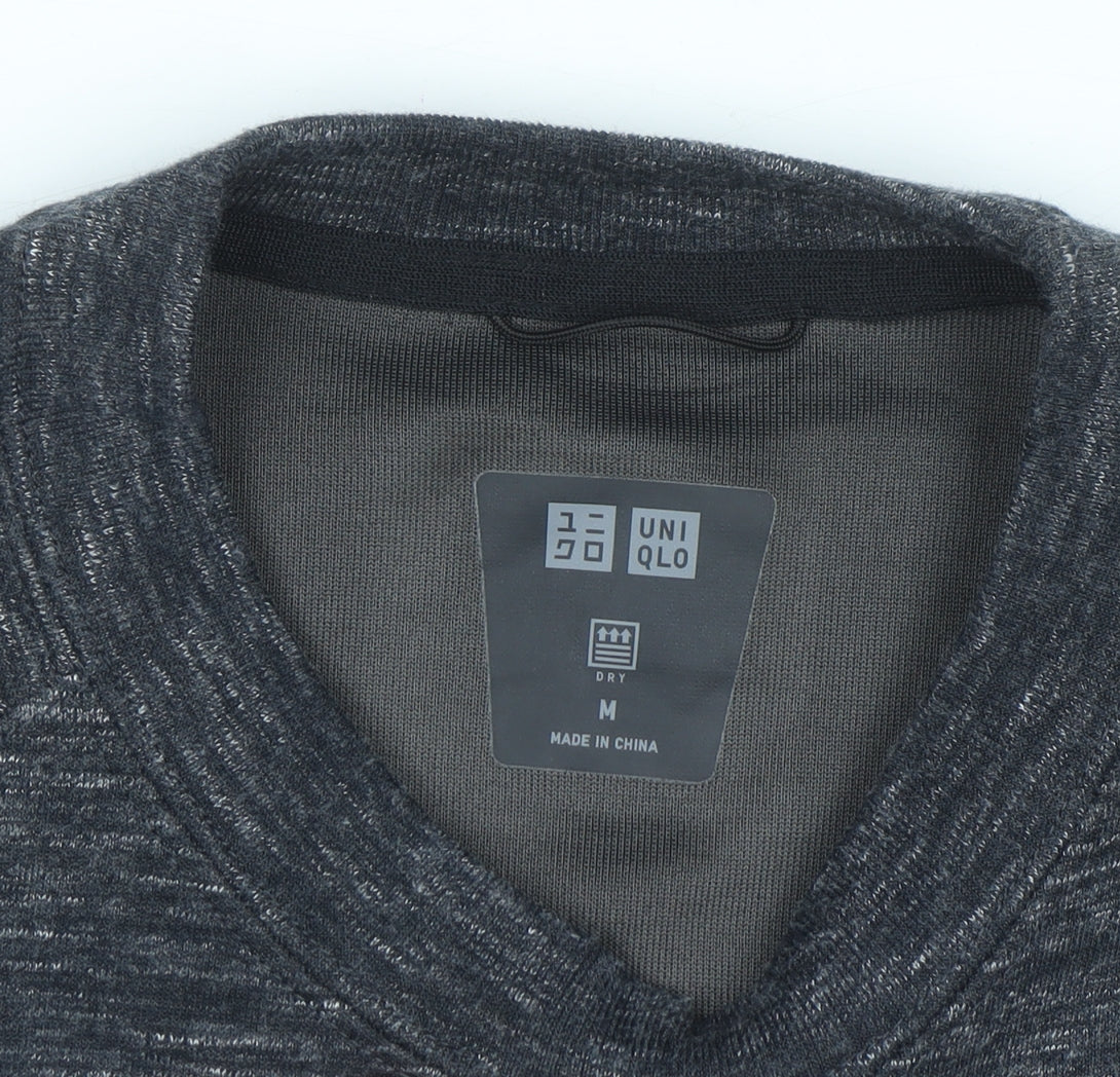 Uniqlo Men's Grey Pullover Crew Neck Sweatshirt Size M