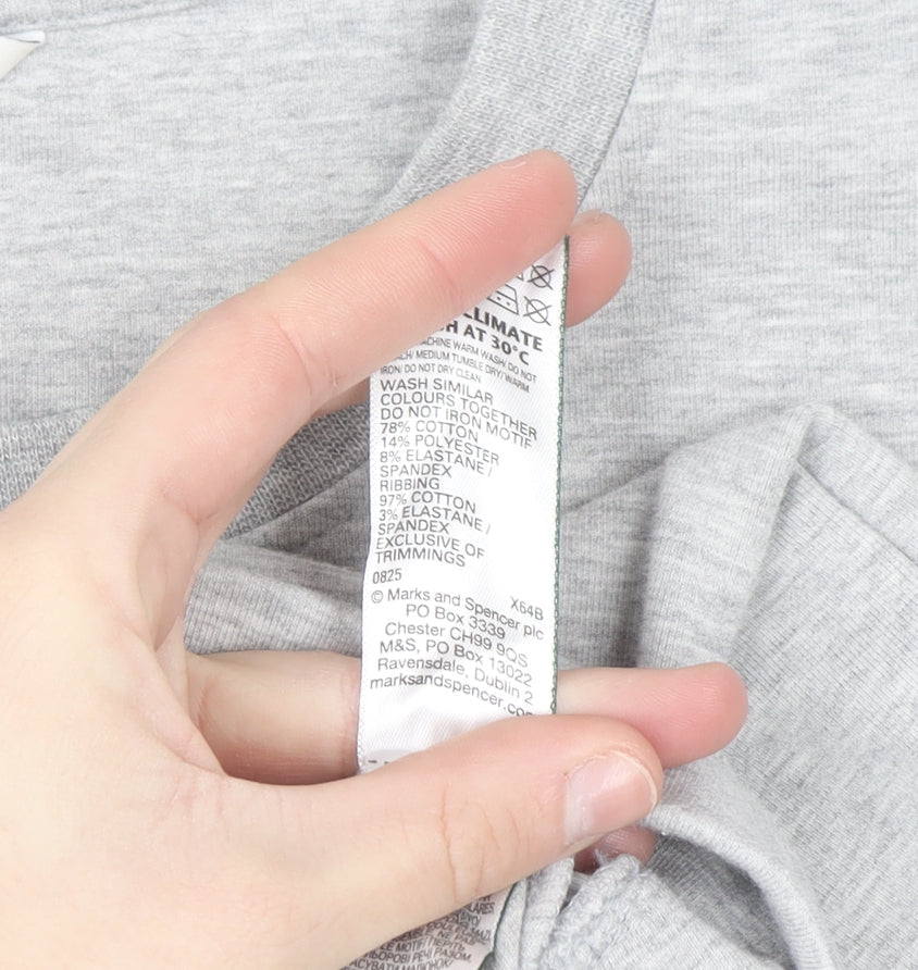 Marks and Spencer Autograph Women Grey 2XL Regular Sweatshirt