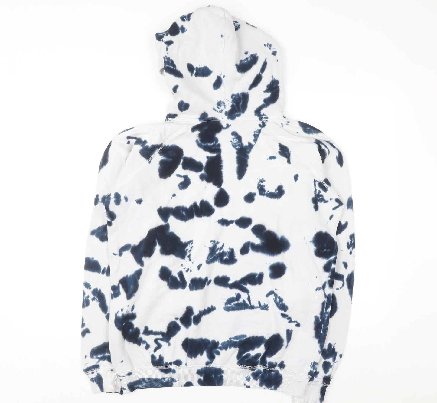 Scamp & Dude Women's Blue Tie-Dye Hoodie Medium Cotton Pullover