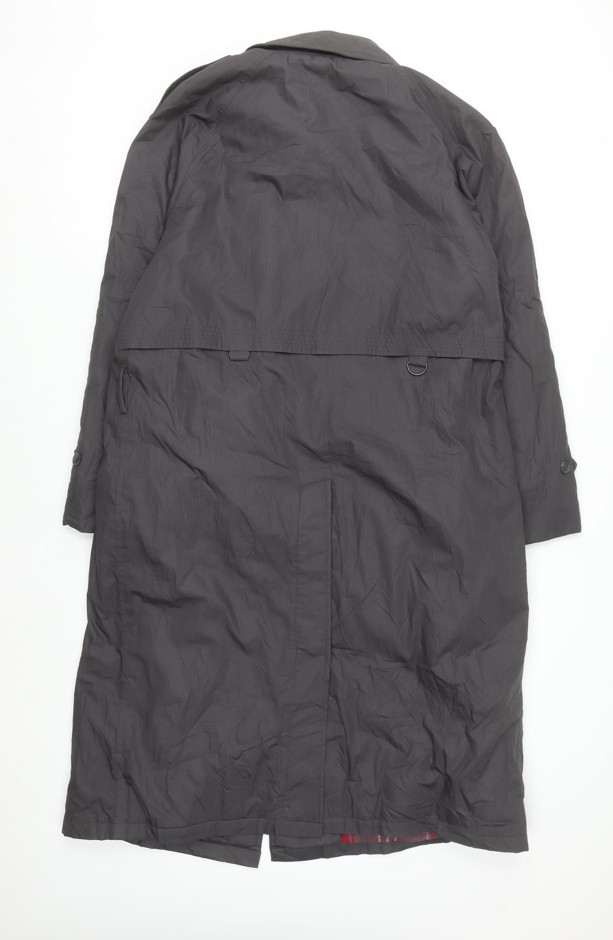 Boulevard Club Men's Grey 38 Trench Coat Lined Long Classic