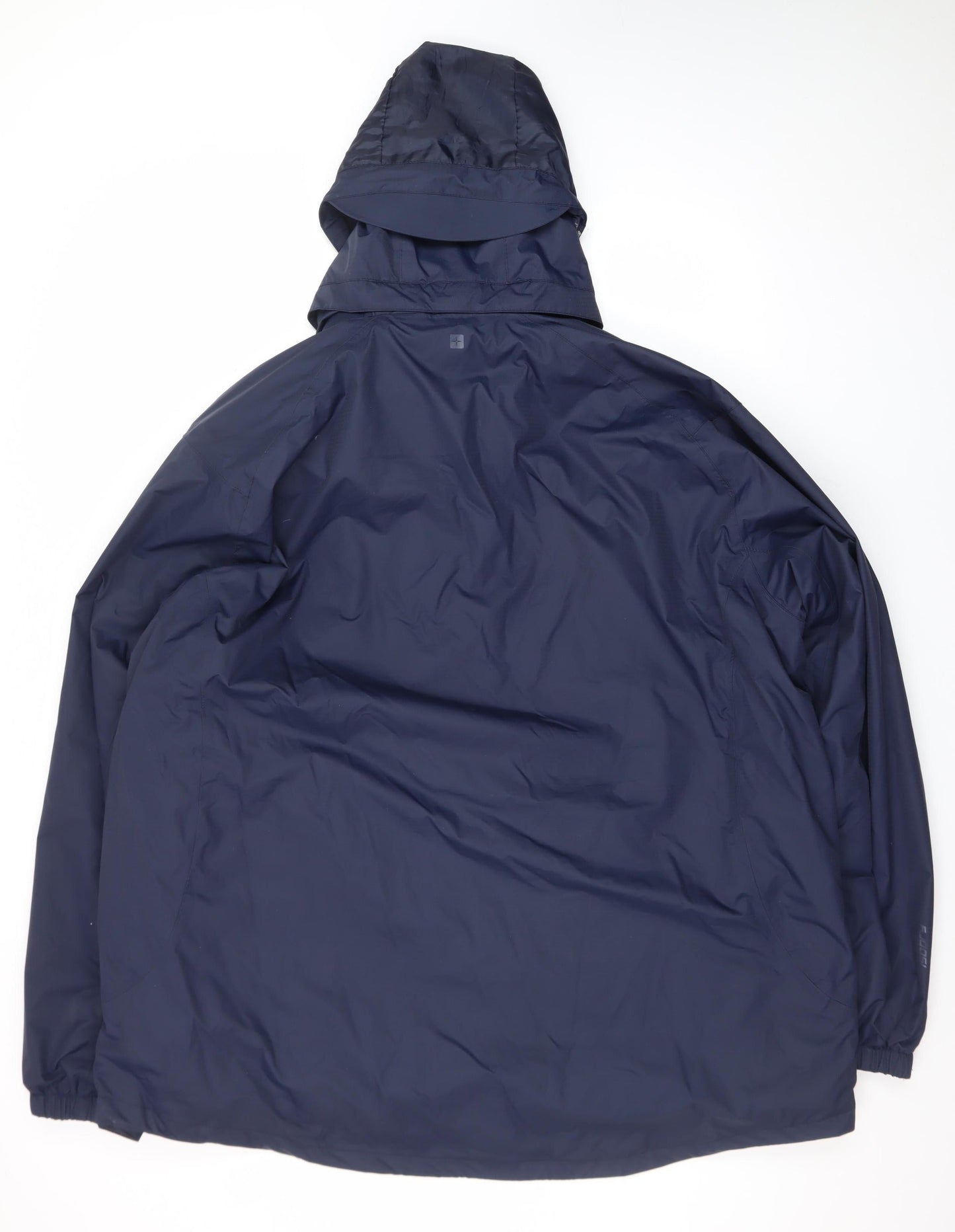Mountain Warehouse Men’s Blue 4XL Hooded Waterproof Rain Jacket