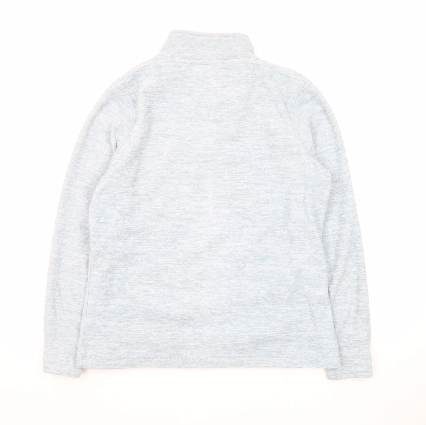 Weird Fish Women's Light Blue 1/4 Zip Pullover Sweatshirt Size 12