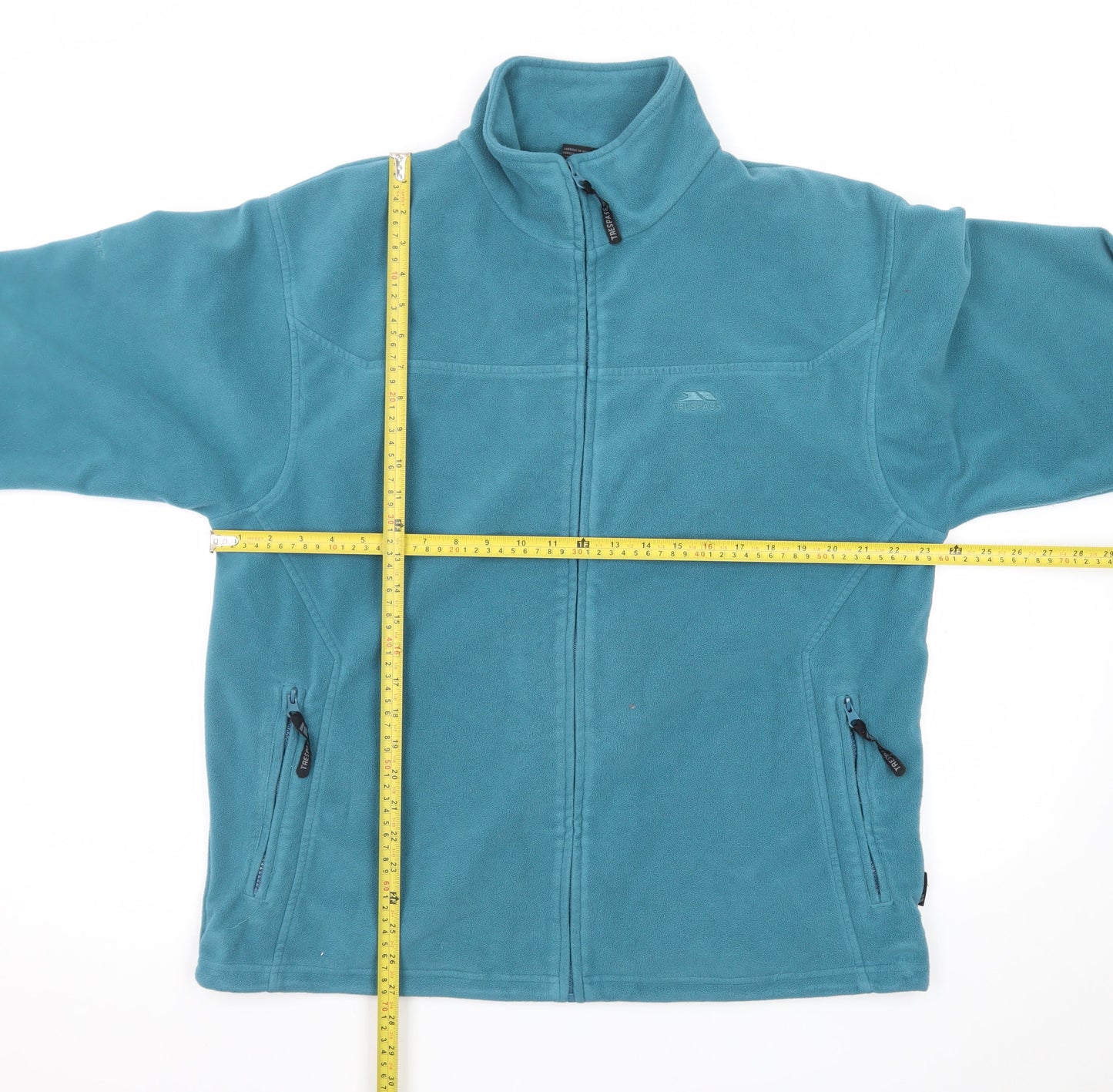 Trespass Men's Blue Fleece Full Zip Outdoor Jacket Size L