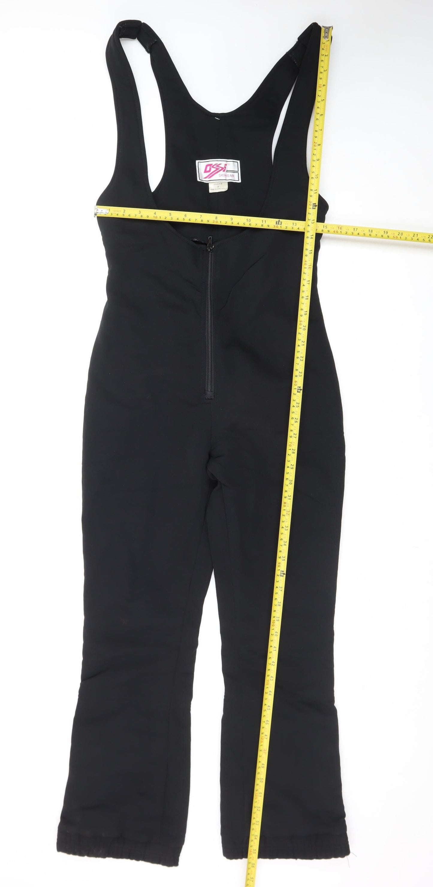 Ossi Skiwear Women’s Black Size 8 Ski Jumpsuit One-Piece