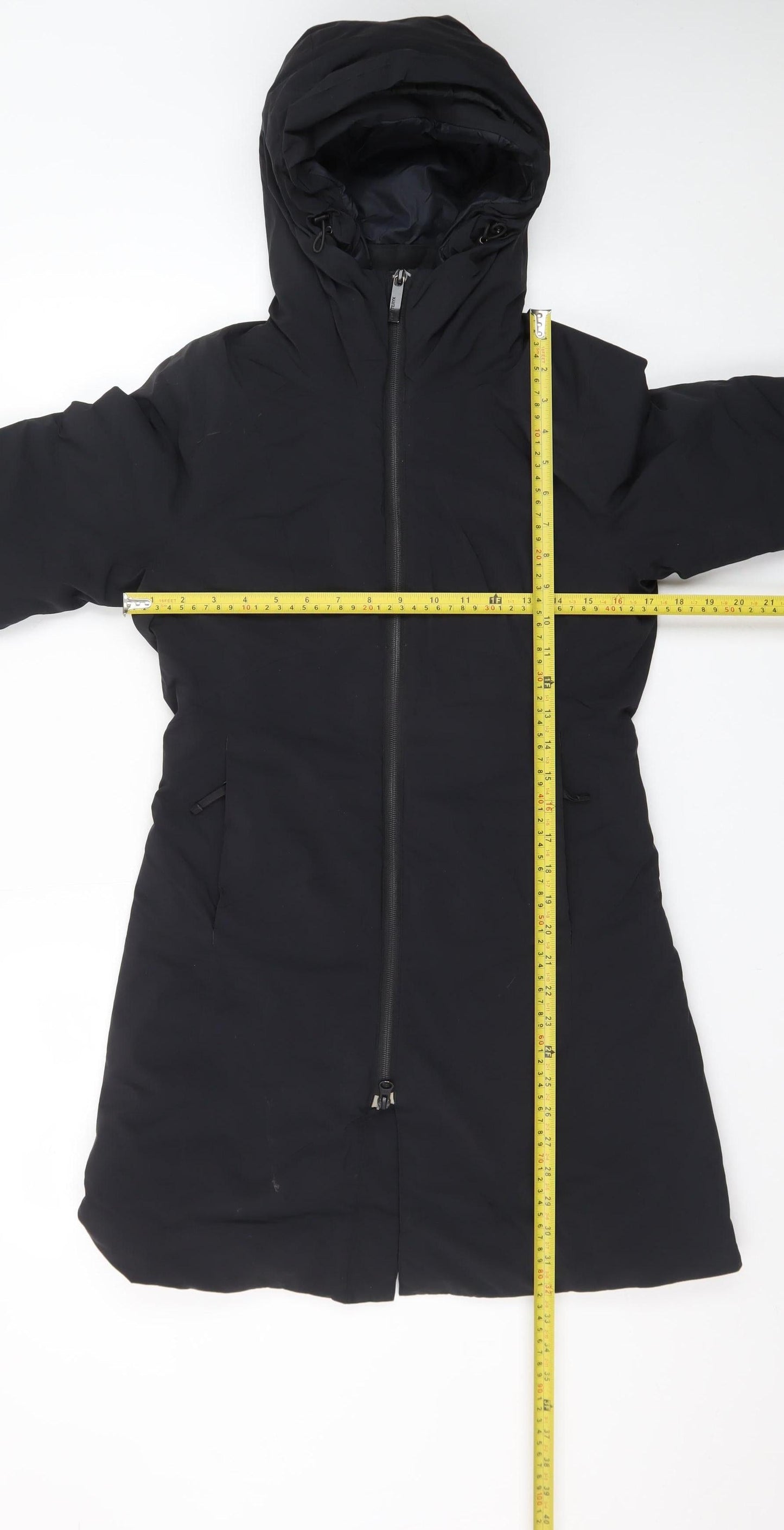 Arc'teryx Women's Black XS Long Hooded Insulated Parka Coat