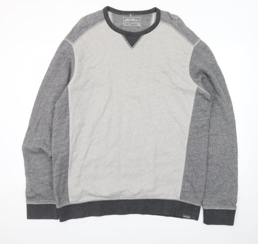 Eddie Bauer Men's Grey Cotton Pullover Sweatshirt 3XLT