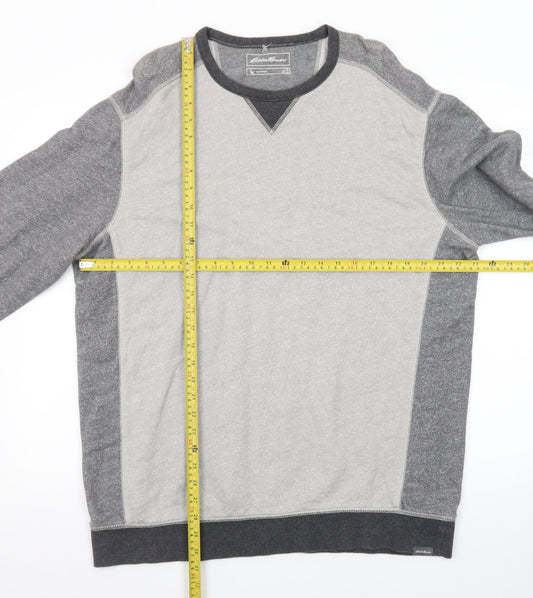 Eddie Bauer Men's Grey Cotton Pullover Sweatshirt 3XLT