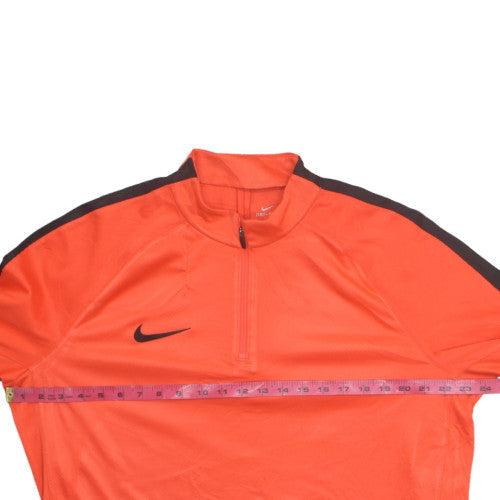 Nike Men's Orange XL Dri-Fit 1/4 Zip Long Sleeve Training Top