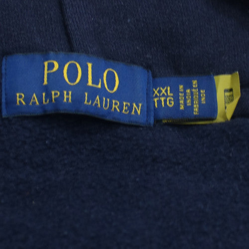 Ralph Lauren Mens Blue 2XL Pullover Hoodie with Logo