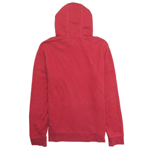 Tommy Hilfiger Men's Red Pullover Hoodie XXL Logo Fleece Sweatshirt