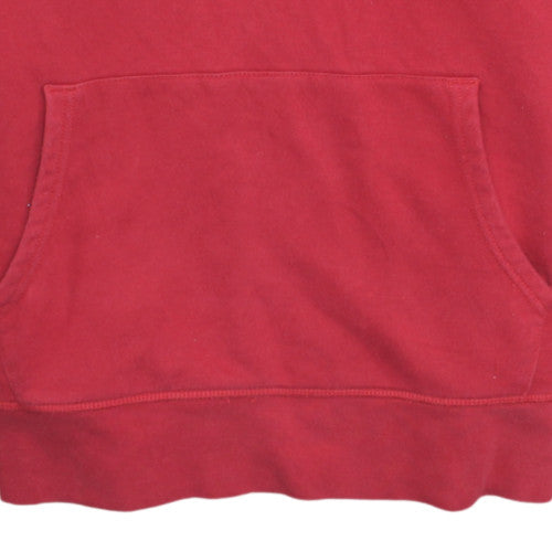 Tommy Hilfiger Men's Red Pullover Hoodie XXL Logo Fleece Sweatshirt