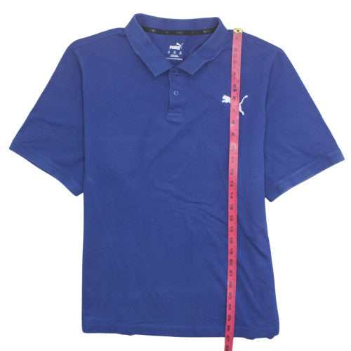 Puma Men's Blue 2XL Regular Fit Cotton Polo Shirt