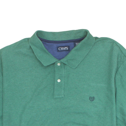 Chaps Men's Green 4XB Classic Fit Cotton Polo Shirt