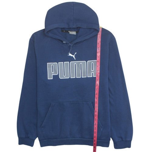 Puma Mens Blue 3XL Pullover Hoodie Fleece Sportswear