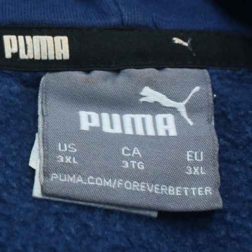 Puma Mens Blue 3XL Pullover Hoodie Fleece Sportswear