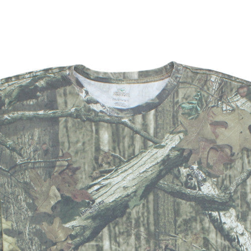 RedHead Men's Green Camo 2XL Short Sleeve Cotton Blend T-Shirt