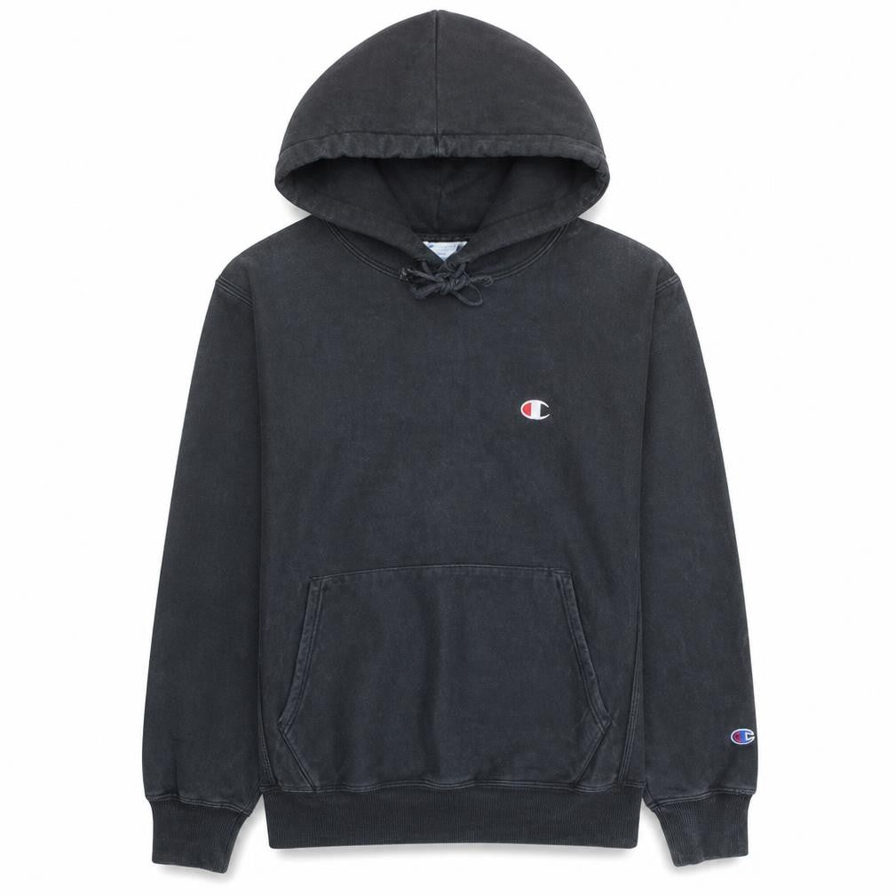 Champion Men's Black Reverse Weave Pullover Hoodie S Regular Fit
