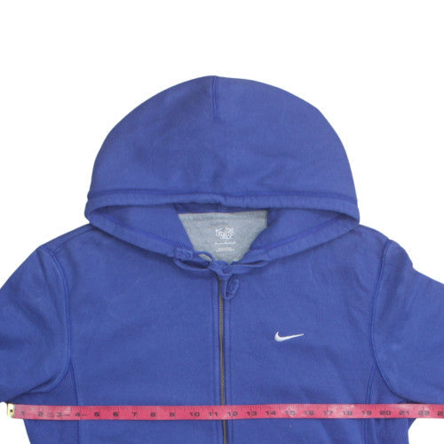 Nike Men's Blue Full Zip Hoodie Size M Fleece Sportswear