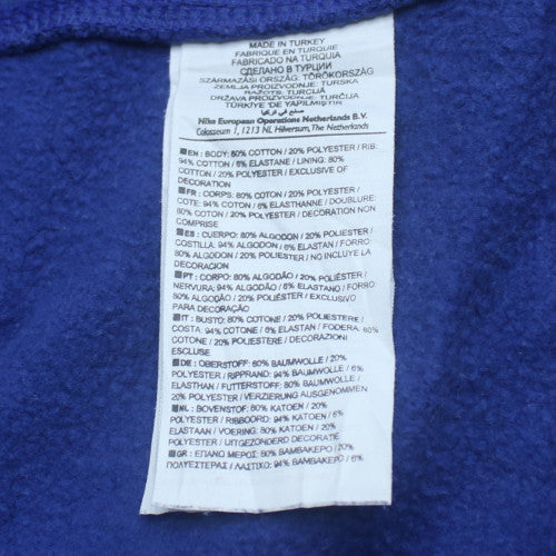 Nike Men's Blue Full Zip Hoodie Size M Fleece Sportswear