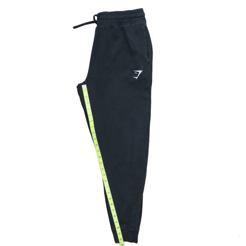 Gymshark Men's Black M Jogger Trousers Cotton Blend Fleece Activewear