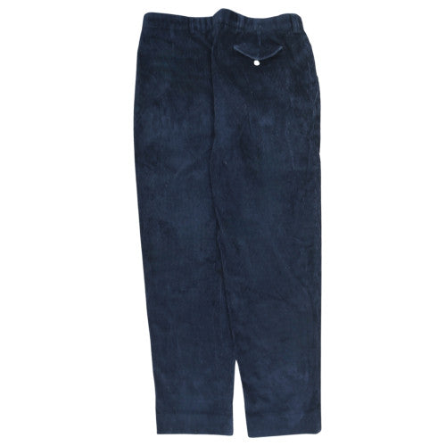Burberrys Men's Blue Corduroy Regular Fit Trousers Size 44