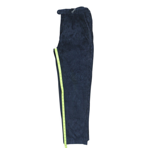 Burberrys Men's Blue Corduroy Regular Fit Trousers Size 44