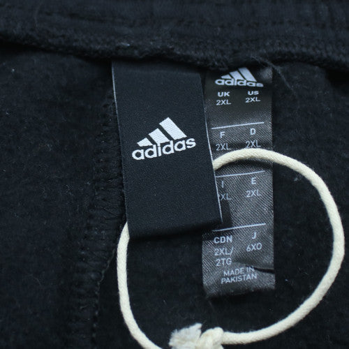 Adidas Men's Black 2XL Jogger Sweatpants with Red Stripes