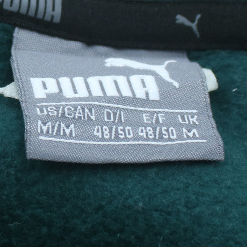 Puma Men's Green Graphic Logo Pullover Sweatshirt Size M